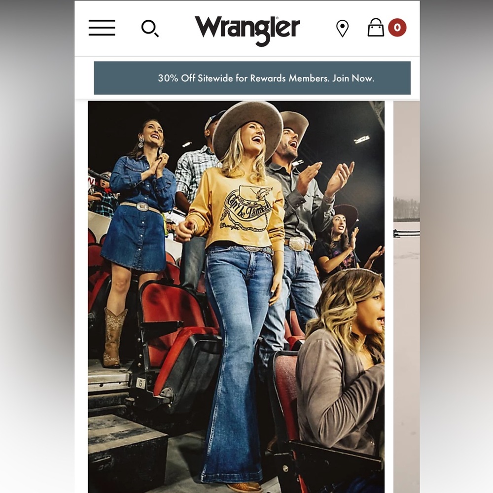 Brand new with tags Wrangler flare denim